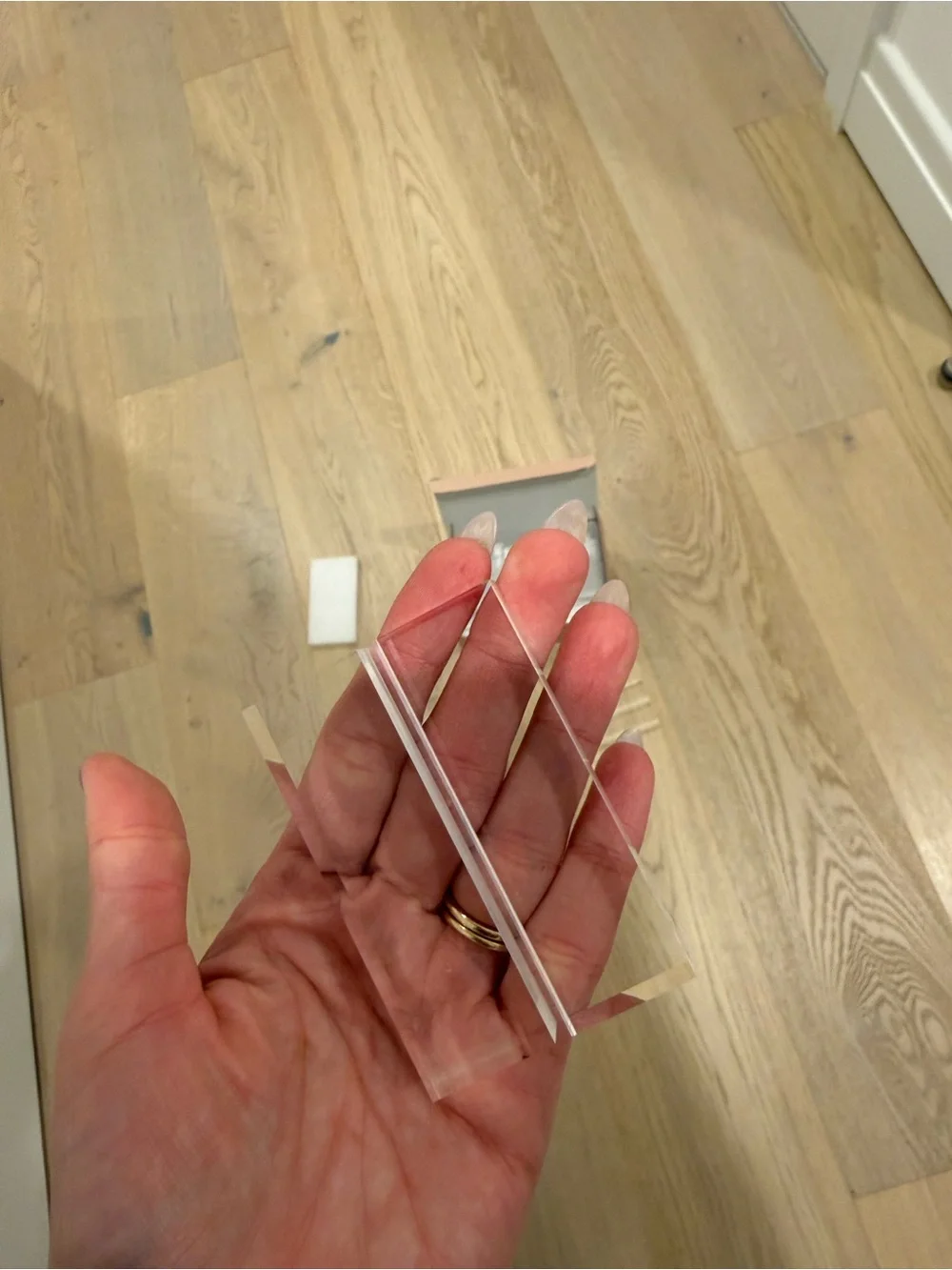 Acrylic clear sign holders - 3 inch with 3mm slot
